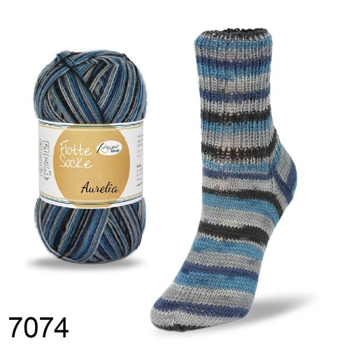 (58€/kg) Großknäul 150 gr RELLANA Sockenwolle 6-fach uni oder color - Bild 28 von 31