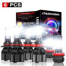 Para For Toyota Sienna 2011-2018 Combo Faros LED + Bombillas de luces antiniebla