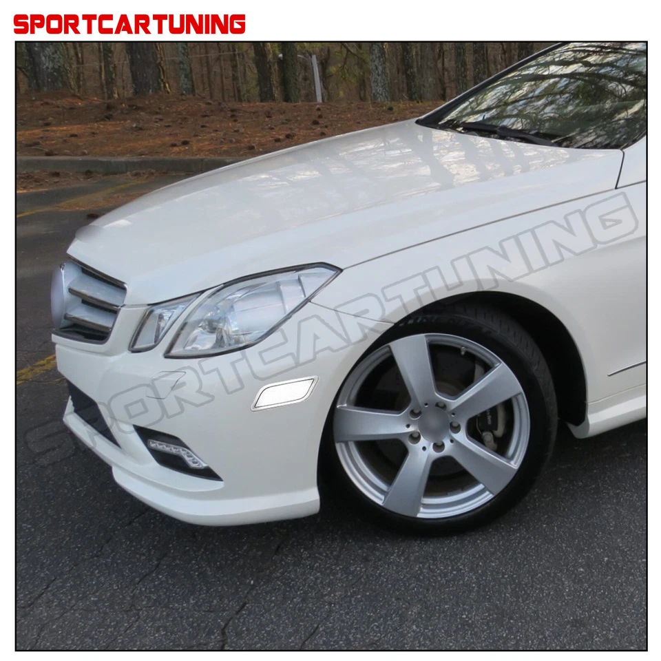 2xWhite LED Side Marker Lights For 2010-2013 C207 E Class E350 E550 2 Door Coupe Foto 4 de 4