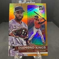 2022 Panini Donruss Diamond Kings Holo Orange Cedric Mullins #5 Orioles