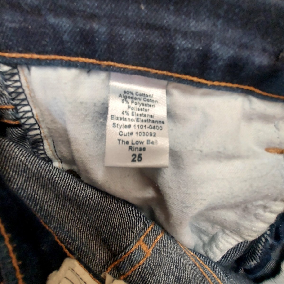 メイ Current/Elliott Jeans 25 Women Ink Blue Bootcut The Low Bell Rinse