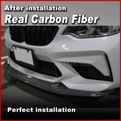 Spoiler anteriore in carbonio labbro per BMW Serie 2 Coupè F87 M2 Competition 18-20 - Foto 4 di 12
