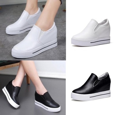 hidden wedge slip on sneakers