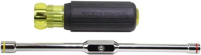 Klein Tools 65064 Hex Head 2-in-1 Nut Driver, 1/4-Inch and One Size, Multi 