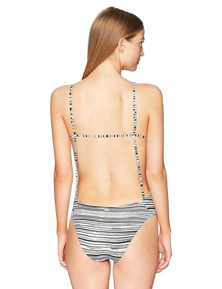 Traje de baño Roxy 155302 para mujer niña del mar Alexa a rayas de una pieza talla M Foto 2 de 2