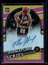 2021-22 Donruss Optic #SS-MKH Markus Howard Signature Series Pink #/25