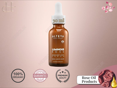 Alteya Luminous Rose Face Serum 30ml - Pure Hydration & Radiance Boosting Care