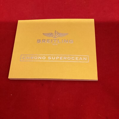 AUTHENTIC BREITLING CHRONO SUPEROCEAN INSTRUCTION  MANUAL BOOKLET BOOK