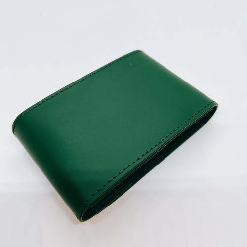 ROLEX Watch Case Green Leather Protection Soft Watch Holder Travel Pouch Only - Picture 4 of 7