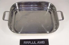 ALL CLAD Stainless Steel 14" x 11" Rectangle Lasagna Casserole PAN 18" w Handles