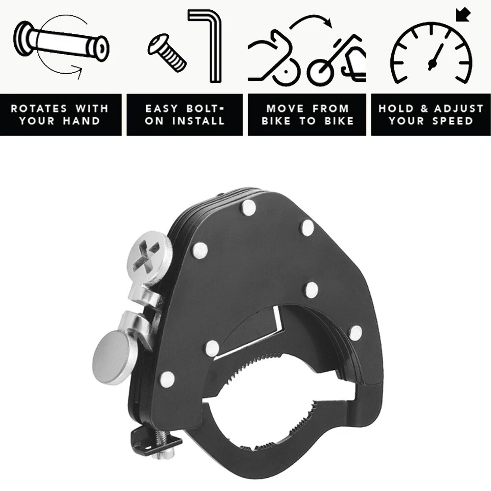 Kit superior de asistencia de acelerador de control de crucero para motocicleta de acero inoxidable Foto 4 de 4