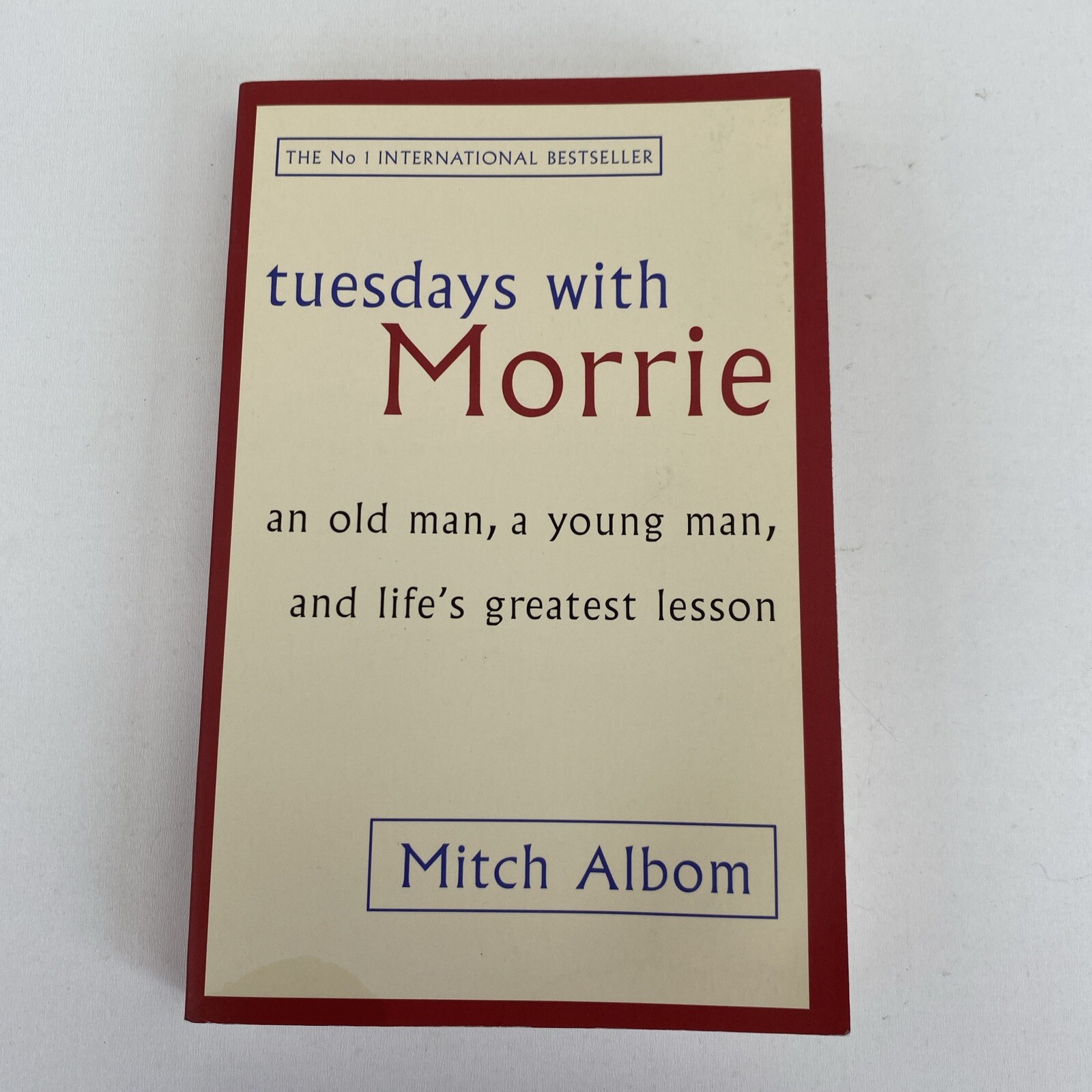 Mitch Albom Tuesdays With Morrie Paperback Book An old man a young man and life.