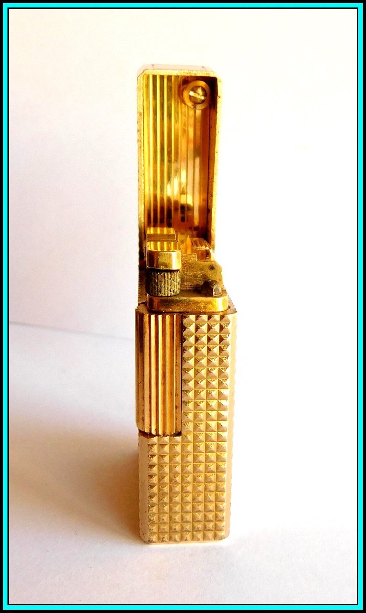 S.T. DUPONT - GOLD Plated 20u Lighter / Briquet / Feuerzeug