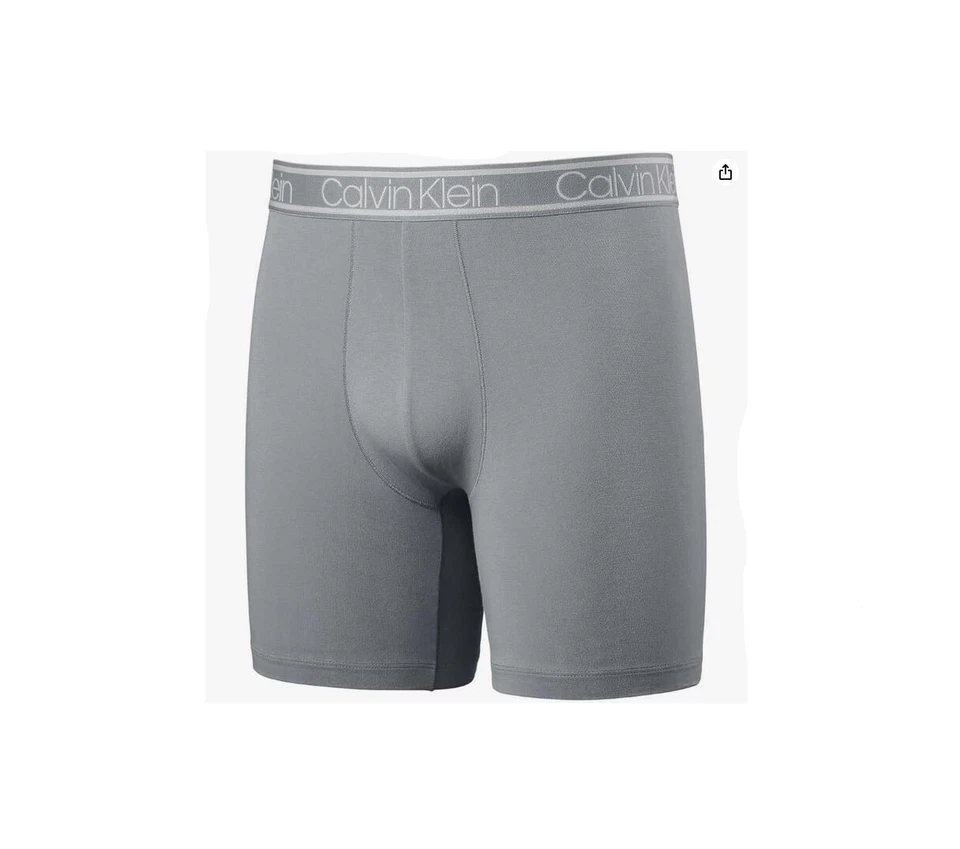 Roupa íntima masculina Calvin Klein BOXER M-XL microfibra pacote com 3 absorção elástica - Imagem 3 de 3
