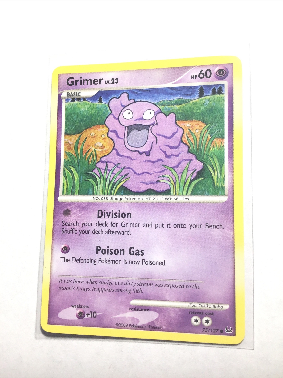 GRIMER - 75/127 - Platinum - Pokemon Card - LP