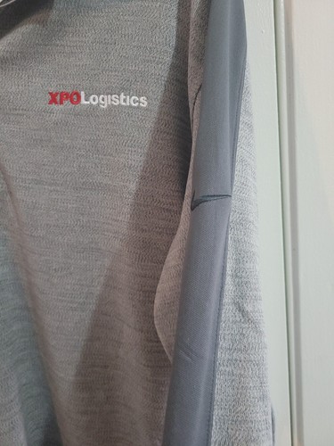 Nice Nike Golf 1/4 Zip Dri-Fit Long Sleeve Shirt XL - XPO Logistics - Gray - 第 6/8 張圖片