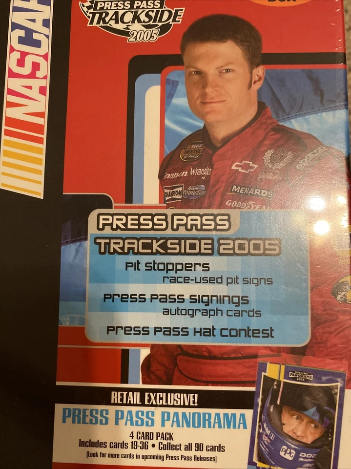 2005 press pass Trackside 2005 Nascar Racing Blaster Box 7 Packs Factory Sealed - Image 2 of 4