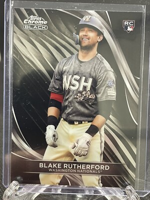 Blake Rutherford Signing 2024 Topps Chrome Black Blake Rutherford Rookie Card Nationals #53 | eBay