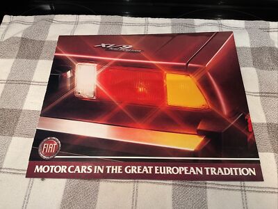 Fiat X1/9 Sales Brochure 1981 Folds Out To Make A Poster