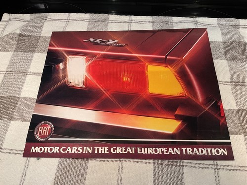 Fiat X1/9 Sales Brochure 1981 Folds Out To Make A Poster