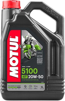 Motul 109945 5100 4T Technosynthese Oil - 20W50 - 4 L.