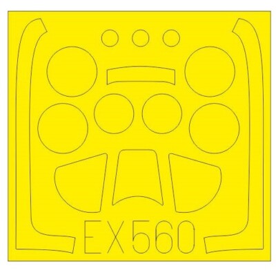 Eduard Models 1/48 North American P-51D Mustang Paint Mask for Airfix kit