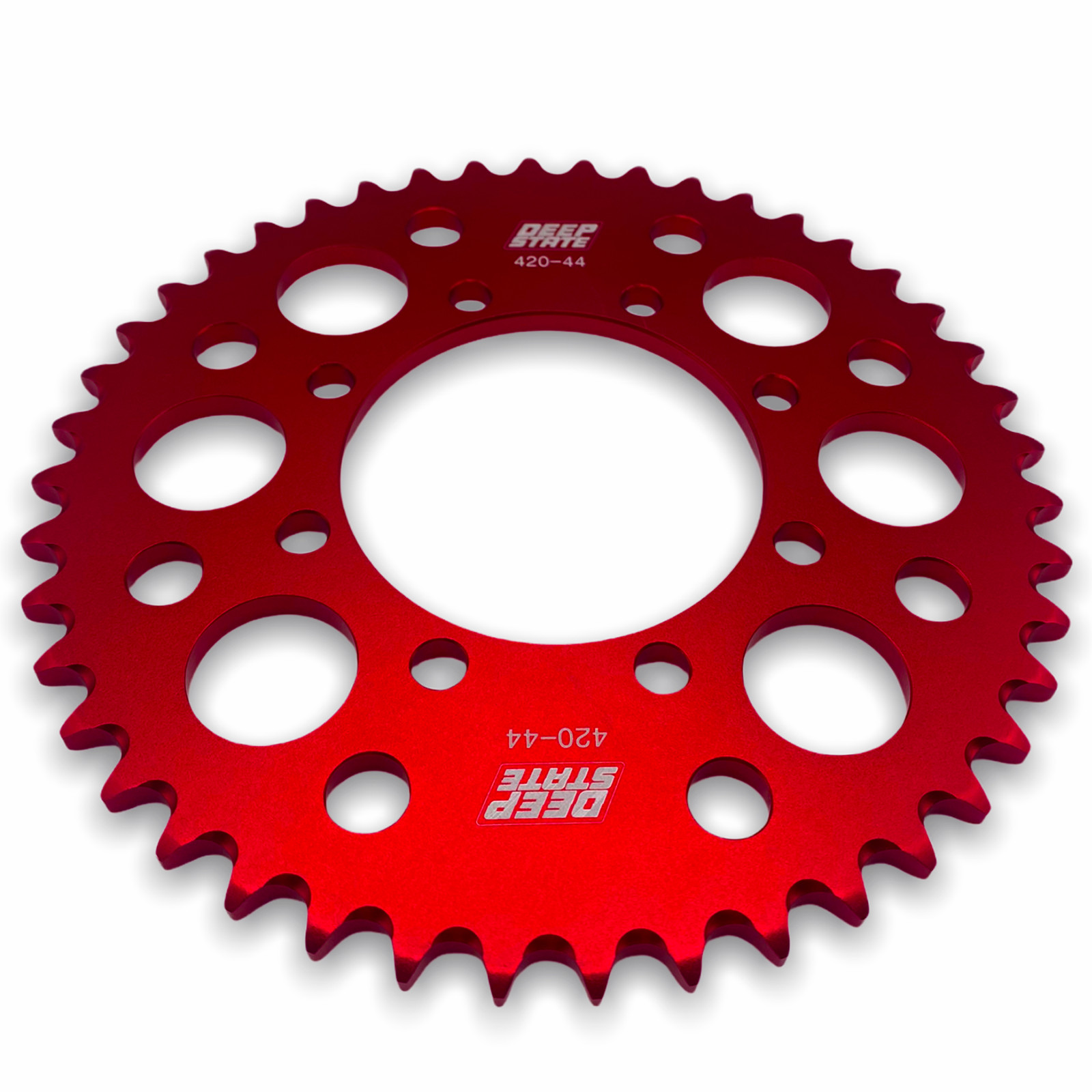 RED 44 TOOTH DEEP STATE 420 SDG PIT BIKE REAR SPROCKET Fits 10TEN KURZ RFZ RXF