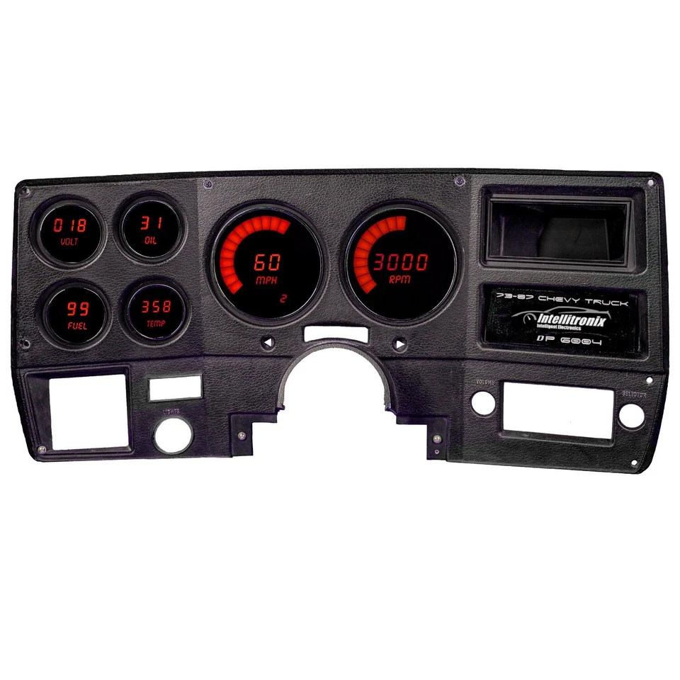 1973-1987 Chevy Truck Digital Dash RED LED Intellitronix DP6004R Made In USA! - Image 2 of 4