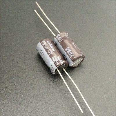 100pcs 10V 680uF 10V Nichicon PW 8x15mm Low Impedance Long Life Capacitor