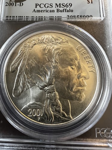 MS69 2001-D American Buffalo Commem Silver Dollar Black Diamond PCGS - Picture 4 of 11