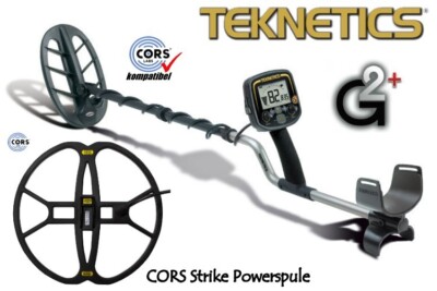 Metalldetektor Profipaket Teknetics G2 plus & CORS Strike Hochleistungsspule
