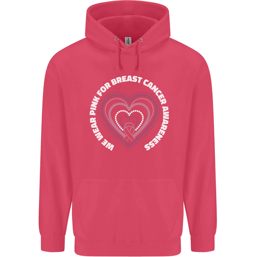 Breast Cancer Awareness I Wear Pink Childrens Kids Hoodie - Picture 41 of 84