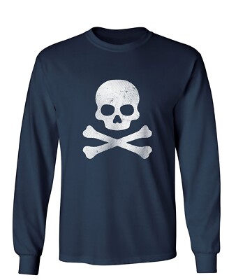 【レア】Funny Farm Circle Skull Long Sleeve Skateboard Extreme Sports Skaters Skull Skeleton Graphic