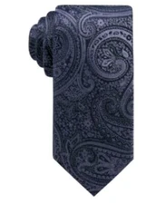$60 Ryan Seacrest Distinction Men's Gardenia Paisley Slim Silk Tie One Size