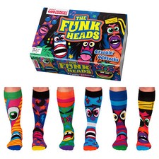 United Oddsocks The Funk Heads Oddsocks - 6 Funkin Oddsocks - Novelty Oddsocks 