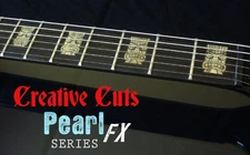 Tiki BURL WOOD TEXTURE Fretboard Markers Inlay Sticker Decal for BASS and GUITAR