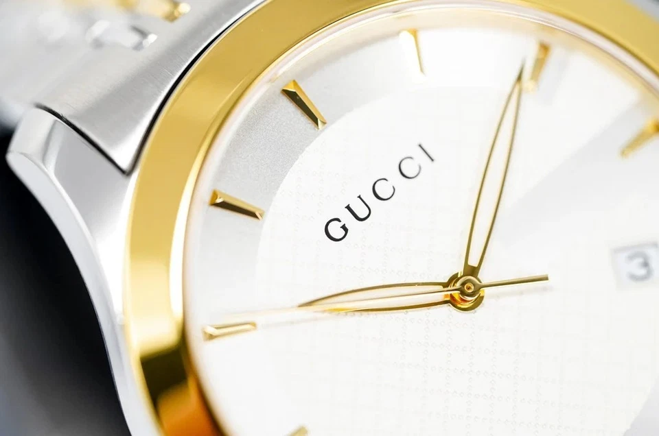 Reloj Gucci G-Timeless 38mm Caja Plateado, Cuarzo Hombre Dorado (YA126409) Foto 4 de 4