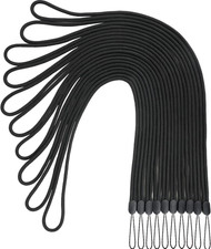 10 Pack Lanyards Neck Office Lanyard Black Straps,For Pen Cellphone Whistles ID