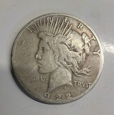 1922 $1 Peace Silver Dollar See Pics