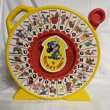 Vintage 1980s Mickey ABC  s See 'n Say by Mattel Classic Disney ABC Toy Works