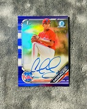 Francisco Morales 2019 Bowman Chrome 1st Purple Refractor Auto SP /250