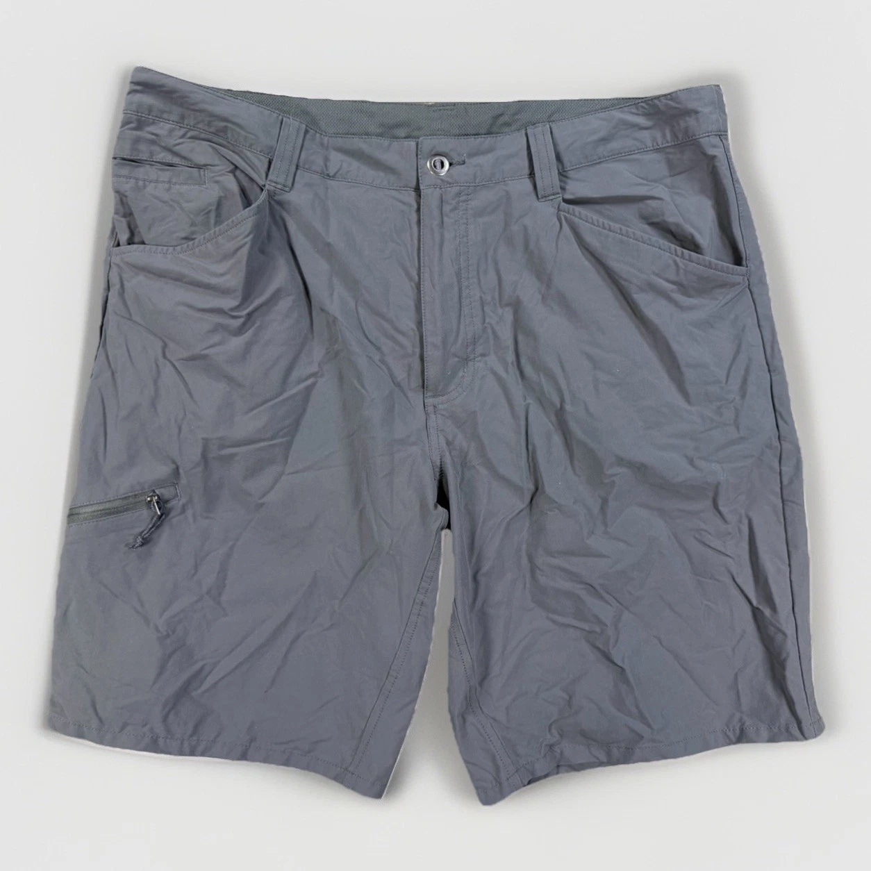 Patagonia Quandary Shorts Men’s 38 Gray Stretch Nylon Cargo Hiking