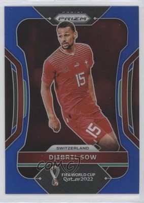 2022 Panini Prizm World Cup Qatar Blue Prizm 6/299 Djibril Sow #265 0x1