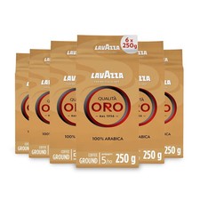 Lavazza, Qualità Oro, Ground Coffee 6 Packs of 250g Intensity 5/10 Medium Roast 24.99 per kilo
