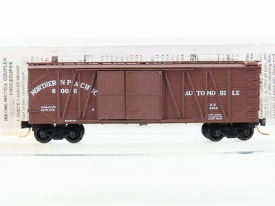 #ad N Scale Micro Trains MTL 29030 NP Northern Pacific Railroad 40#x27; Box Car #8006 $21.95