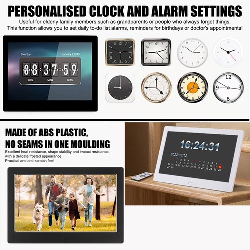 15.4"LED Digital Photo Frame Electronic Picture Video Player Clock Music Dispaly - Picture 17 of 23