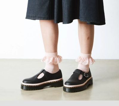 Dr. Martens POLLEY LUXE Nappa 🐚 SCALLOPED 🐚 MARY JANE MSRP$225