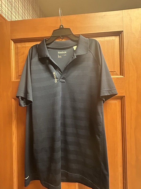Reebok Navy Blue Mens Polo Large