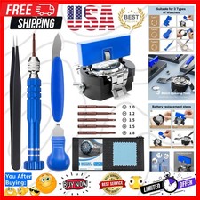 Watch Battery Replacement Tool Kit Professional Watch Repair Toolkit and Back...