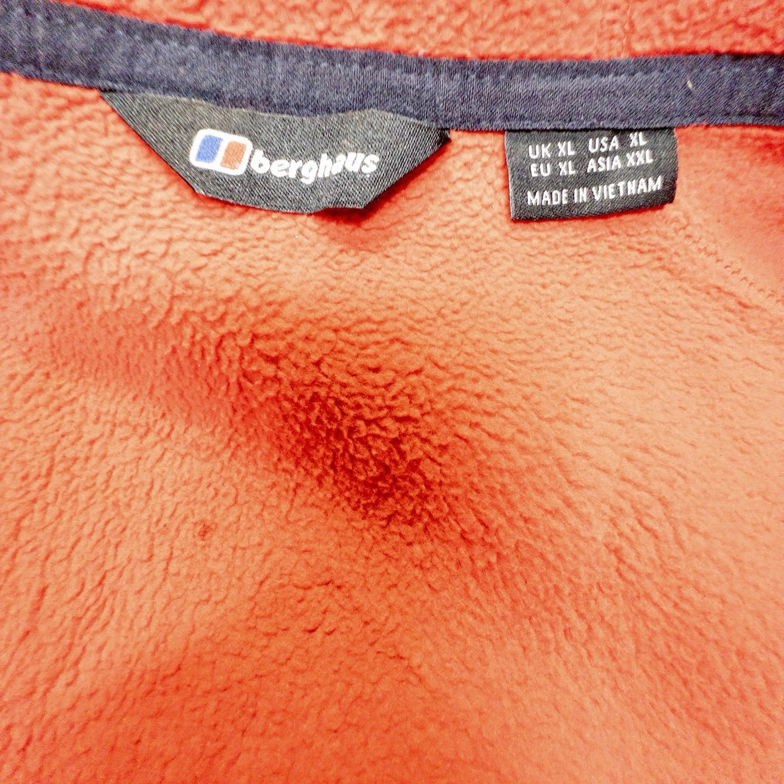 Berghaus Full Zip Red Hoodie Mens XL Gorpcore Outdoors Ski image 7